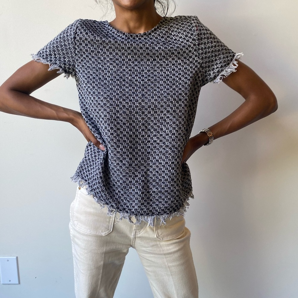 Who What Wear Tweed Top